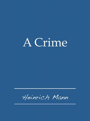 cover image of A Crime